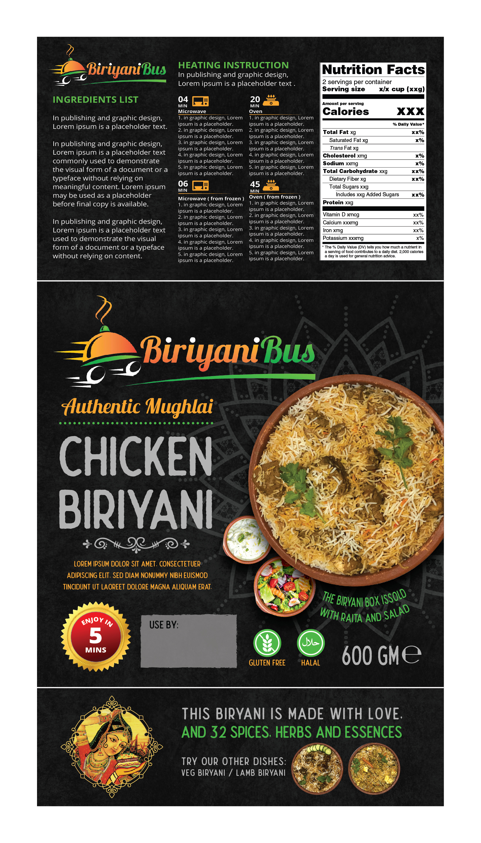 Graphic Design by Navisol Creatives for Kamala's kitchen | Design #26653988
