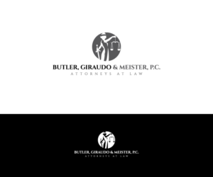 Butler, Giraudo & Meister, P.C.       Attorneys at Law | Design de Logo par makerlogoz