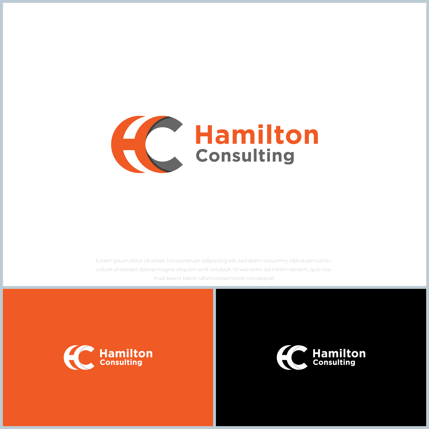 Logo Design by SlashGrid for Hamilton Consulting | Design #26593928