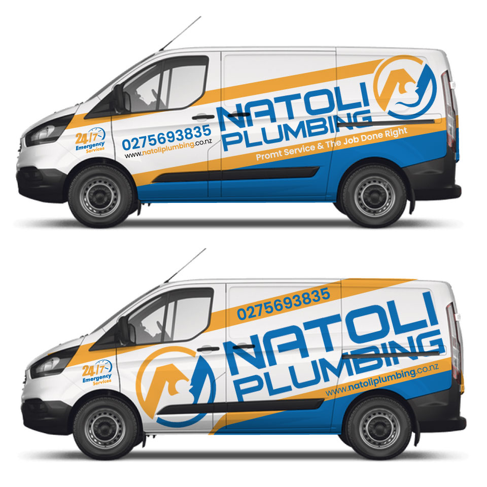 Diseño de Rotulación de Vehículo por Yoga Tri para Natoli plumbing | Diseño #26636860