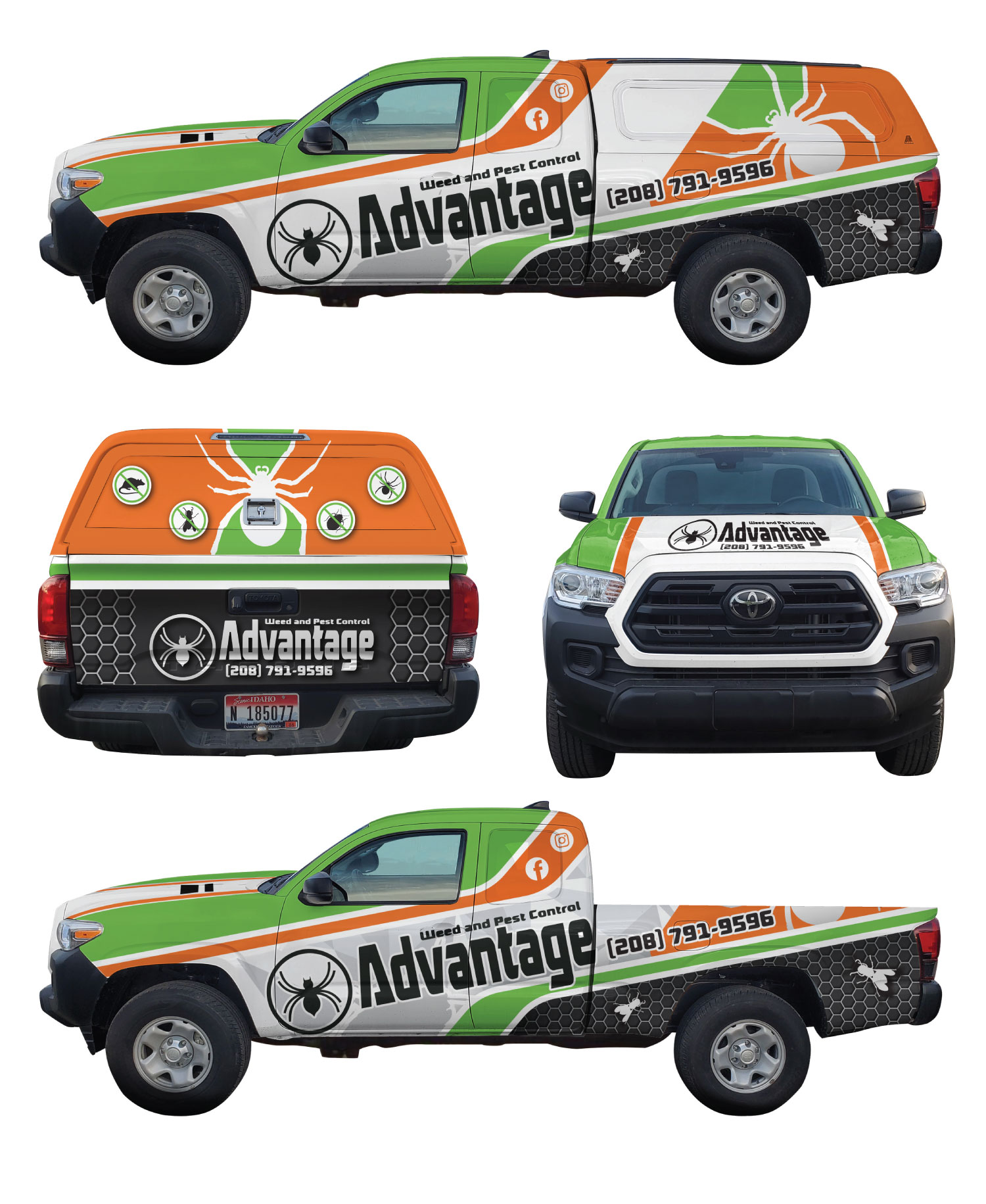 Car Wrap Design by White Diary for Advantage Weed and Pest Control | Design #26611439