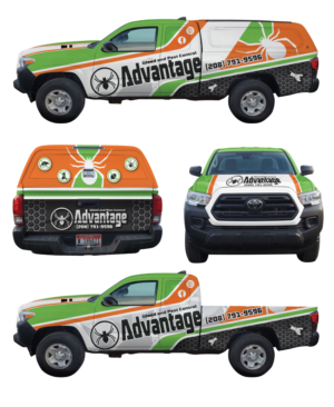 Car Wrap Design by White Diary for Advantage Weed and Pest Control | Design: #26611439
