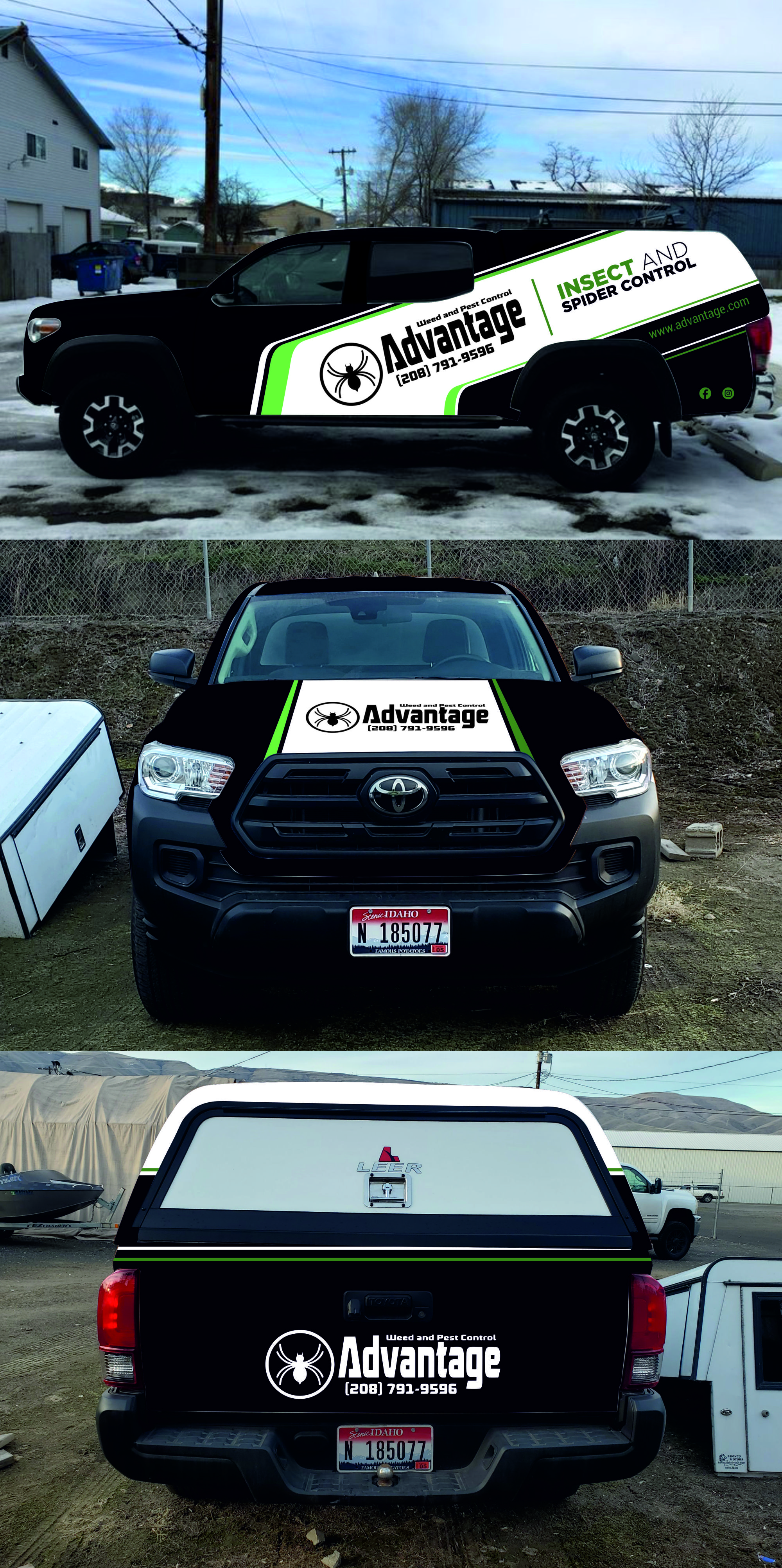 Car Wrap-Design von Fat Bat Man für Advantage Weed and Pest Control | Design #26610018