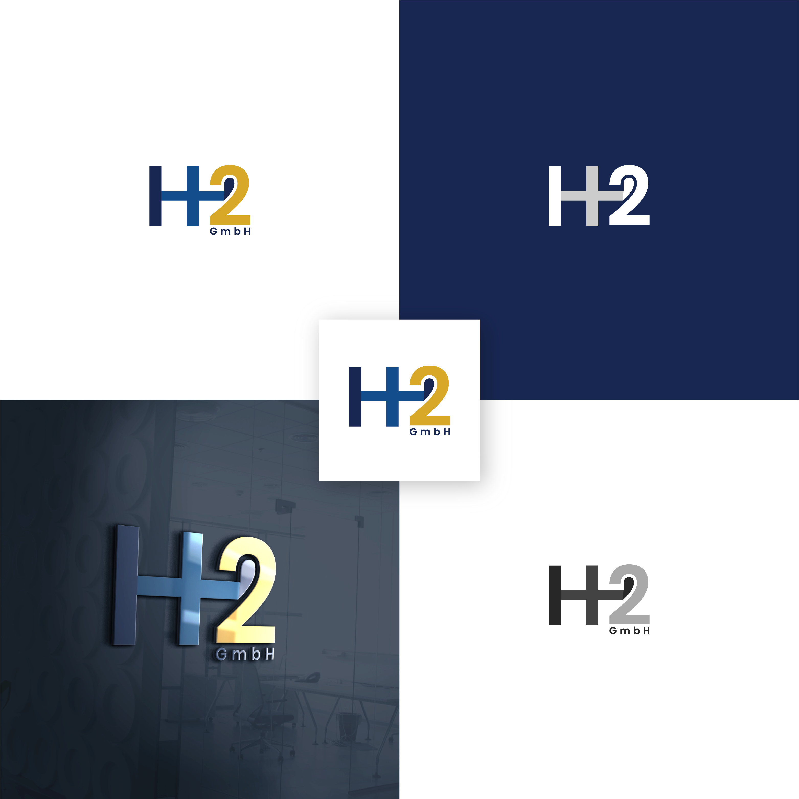 Logo Design by Ahmed @li for HH2 GmbH | Design #26608604