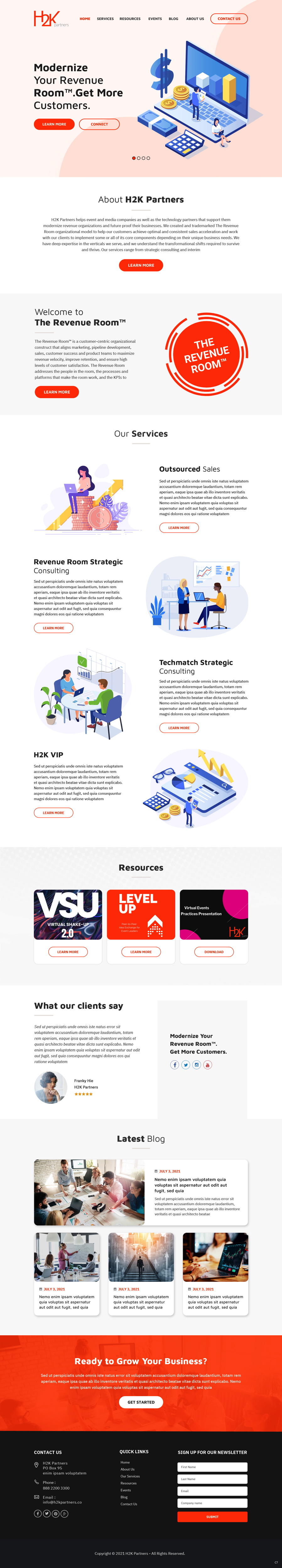 Web Design by pb for H2K Partners | Design #26601897