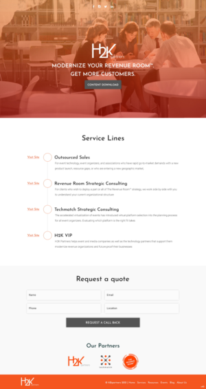 Web Design by pb for H2K Partners | Design: #26601902