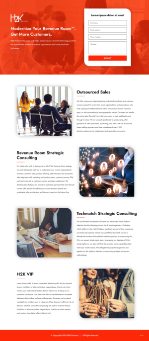 Web Design by pb for H2K Partners | Design: #26601906
