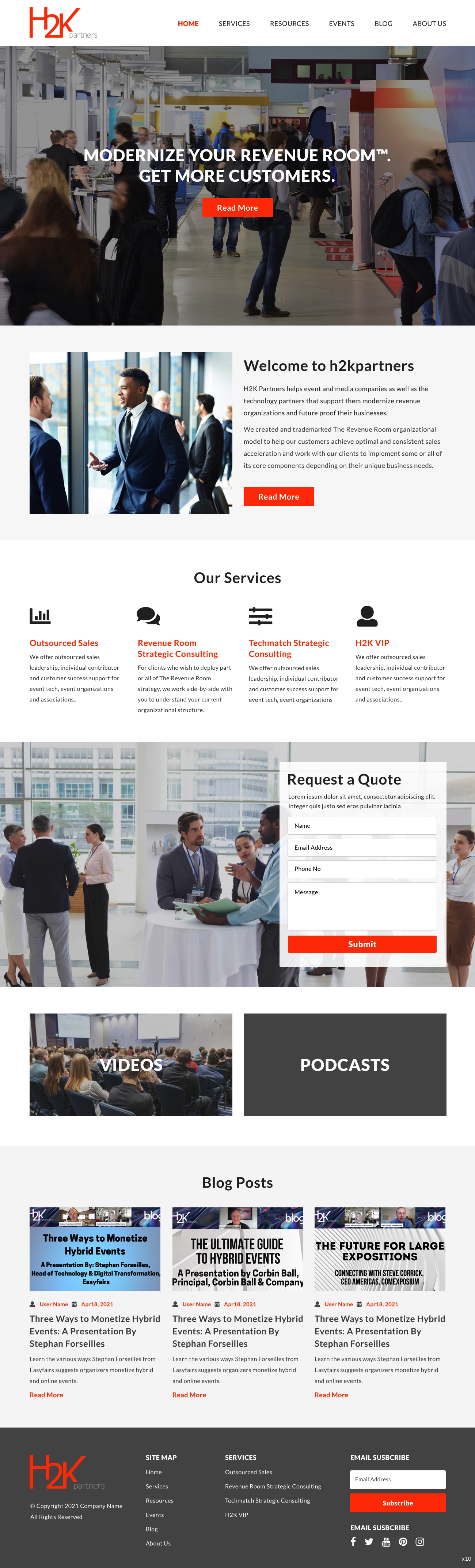 Web Design by pb for H2K Partners | Design #26601910