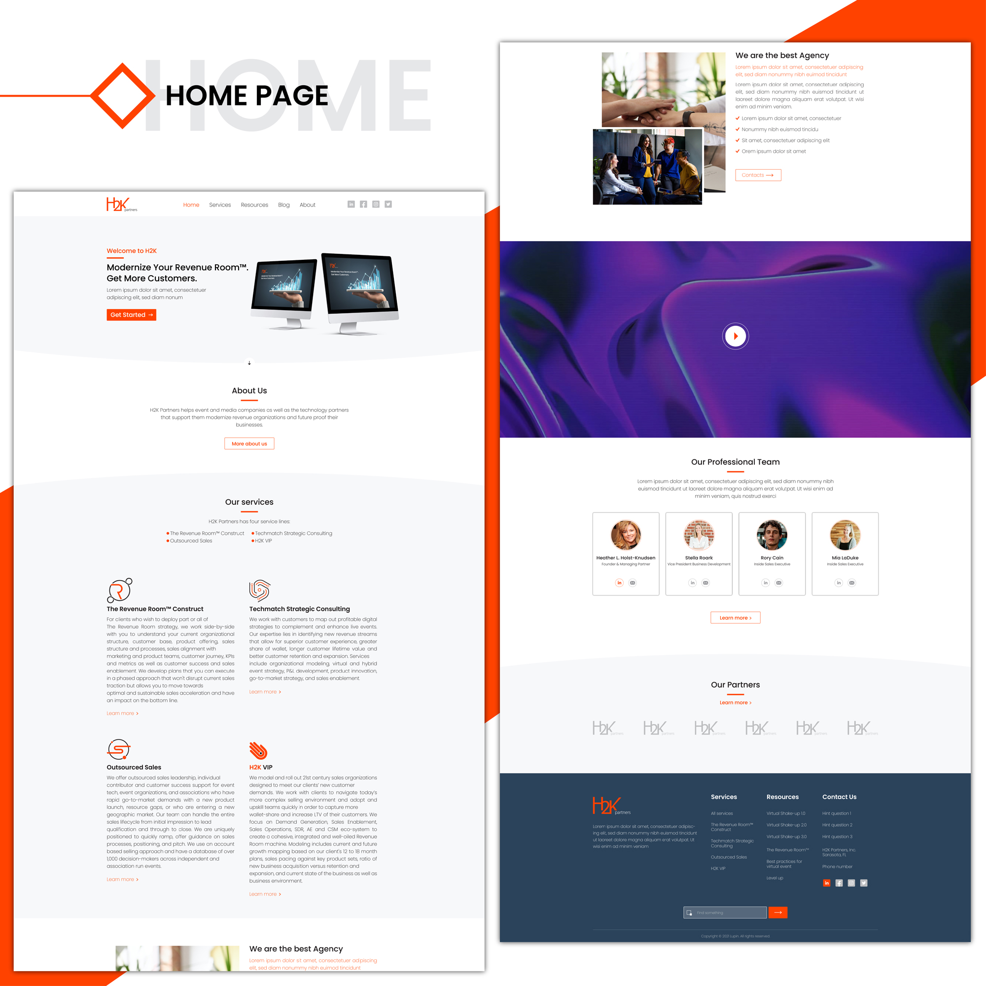 Web Design by NGUYEN DANG TIN for H2K Partners | Design #26631045