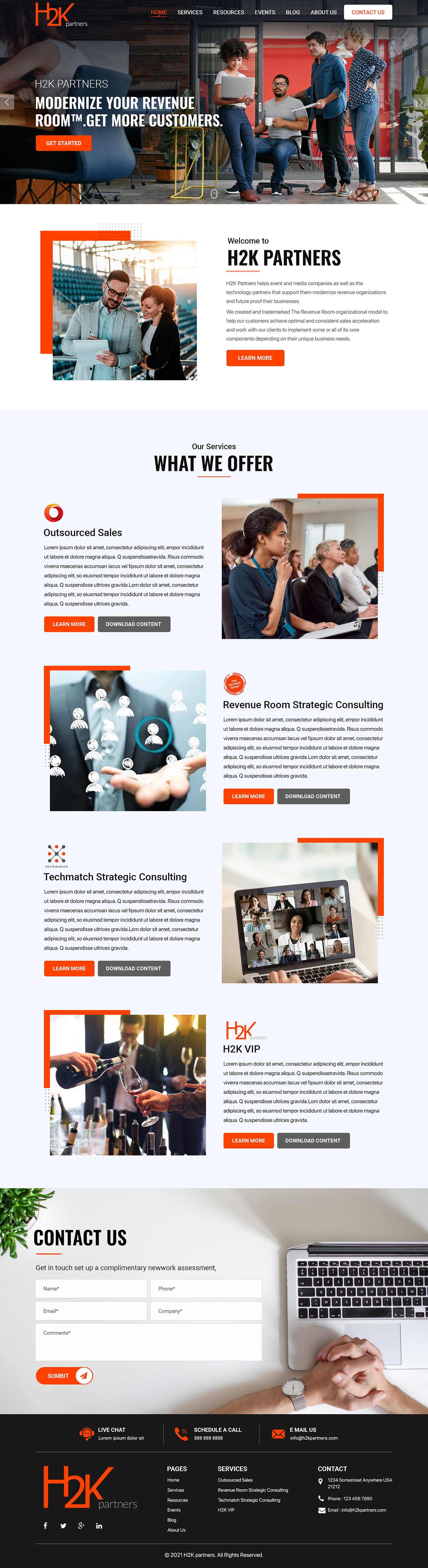 Web Design by Titan Eagle for H2K Partners | Design #26600495