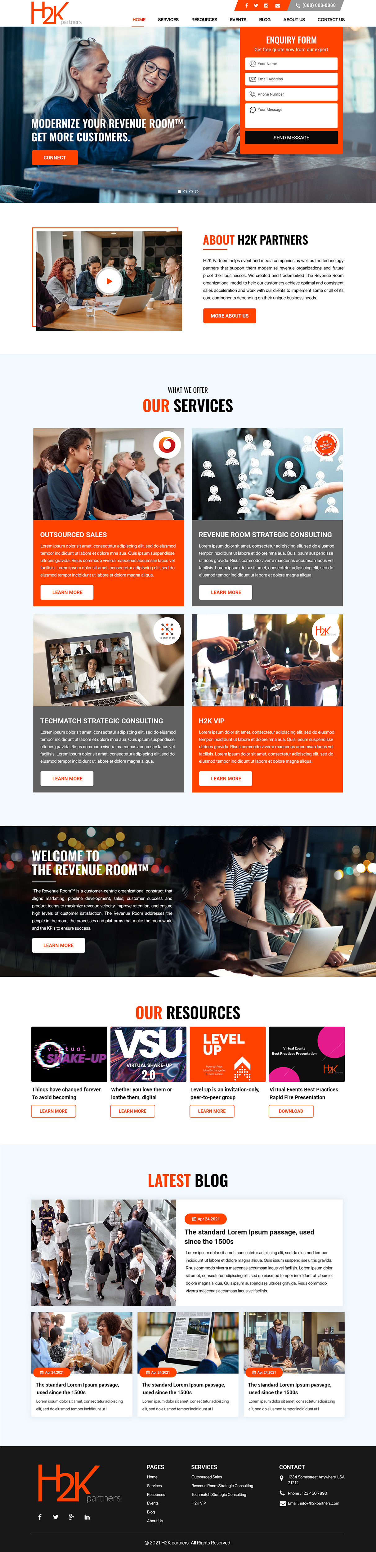 Web Design by Titan Eagle for H2K Partners | Design #26602190