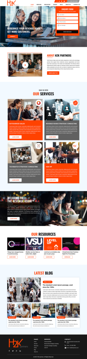 Web Design by Titan Eagle for H2K Partners | Design: #26602190