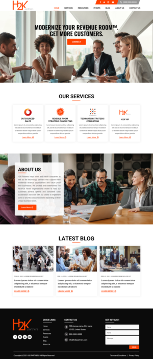 Web Design by Titan Eagle for H2K Partners | Design: #26602319