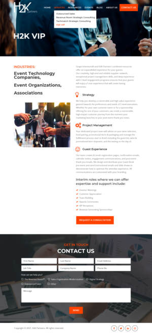 Web Design by Starlyn DS for H2K Partners | Design: #26857217