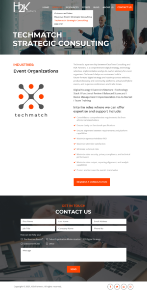 Web Design by Starlyn DS for H2K Partners | Design: #26857218