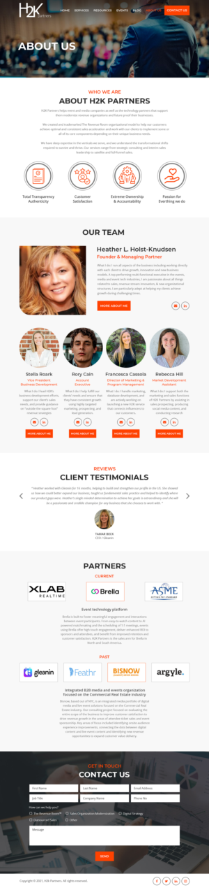 Web Design by Starlyn DS for H2K Partners | Design: #26882479