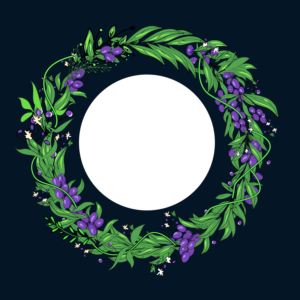 hand drawn wreath made open and flowy | Vector Design by SAI DESIGNS