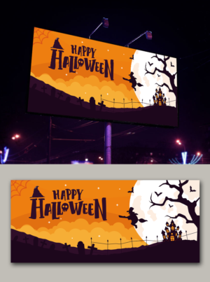Halloween billboard | Diseño de Cartelera por Fat Bat Man