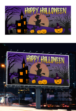 Halloween billboard | Diseño de Cartelera por ecorokerz