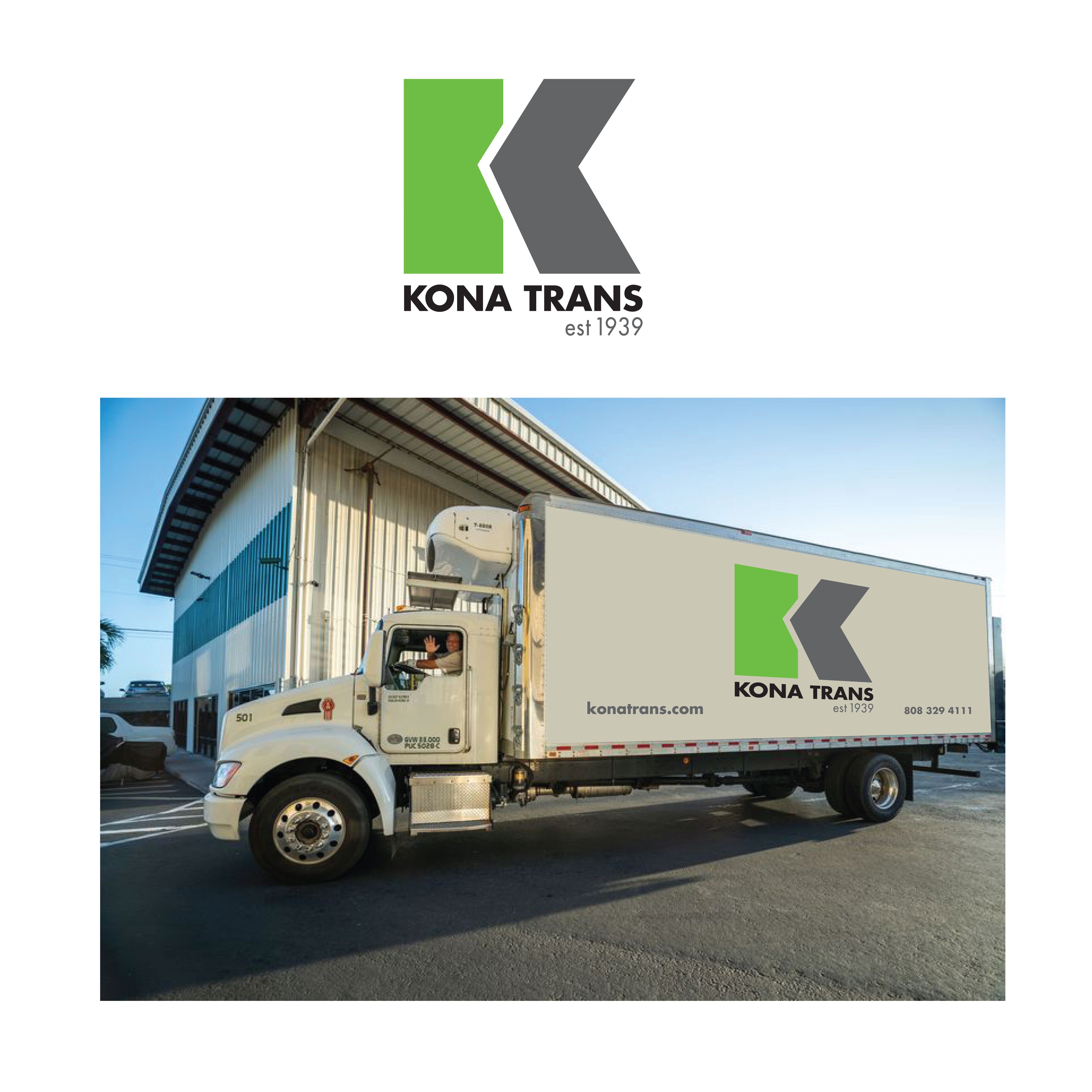 Logo Design by Halfull Media for Kona Trans | Design #26853134