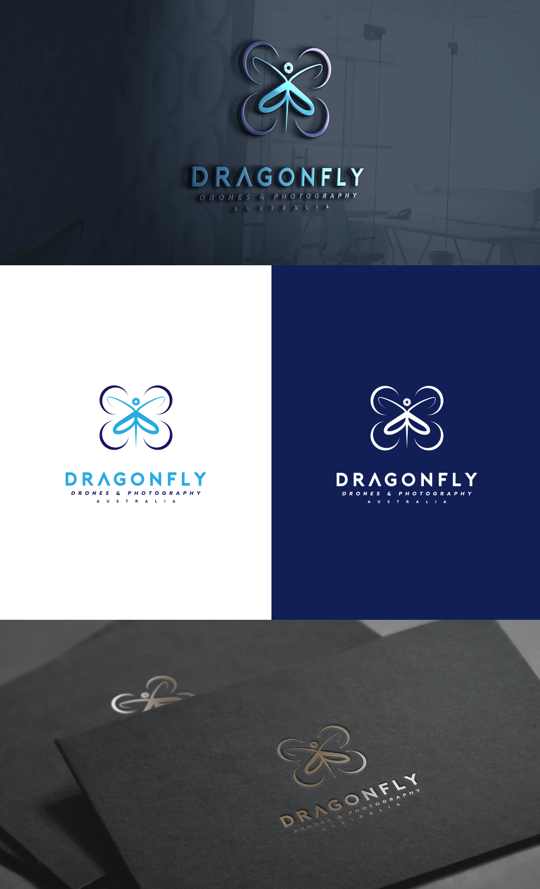 Logo Design by GLDesigns for Dragonfly Drones & Photography Australia | Design #26598317