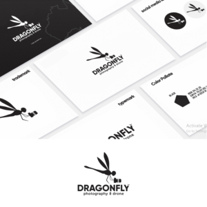 Logo Design by by kin for Dragonfly Drones & Photography Australia | Design: #26628731