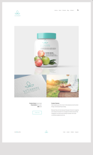 Best in Breed Vitamin and Supplements site | Graphic Design by ileanalp