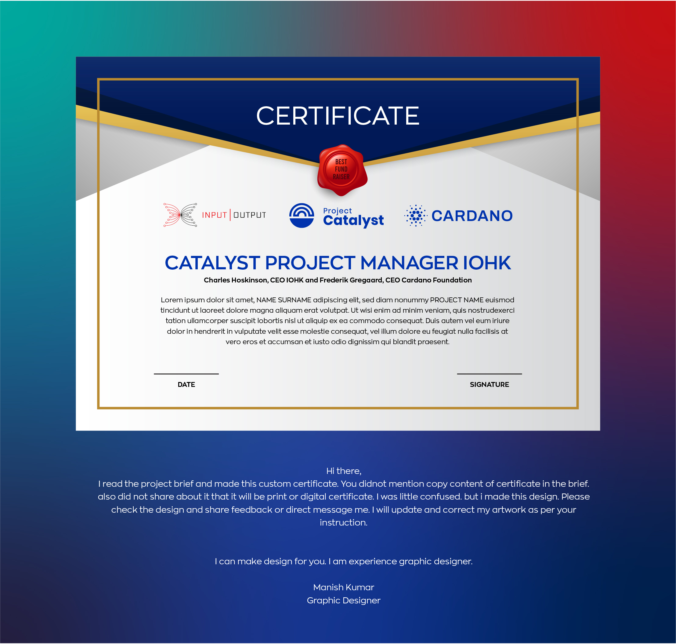 Graphic Design by RealManish for this project | Design #26627764