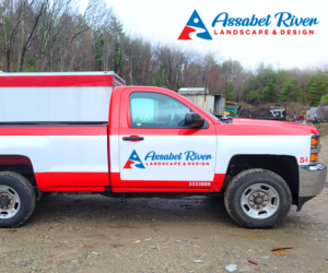 Assabet River (this is the new name) Landscape & Design (is what we do - smaller text underneath) | Logo Design by Buck Tornado