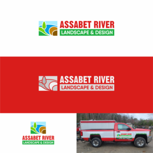 Assabet River (this is the new name) Landscape & Design (is what we do - smaller text underneath) | Logo Design by Sibyle