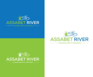Assabet River (this is the new name) Landscape & Design (is what we do - smaller text underneath) | Logo Design by HEAVEN ART