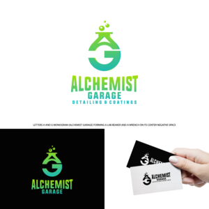 "Alchemist Garage"  "Detailing and Coatings" | Logo-Design von ICKE