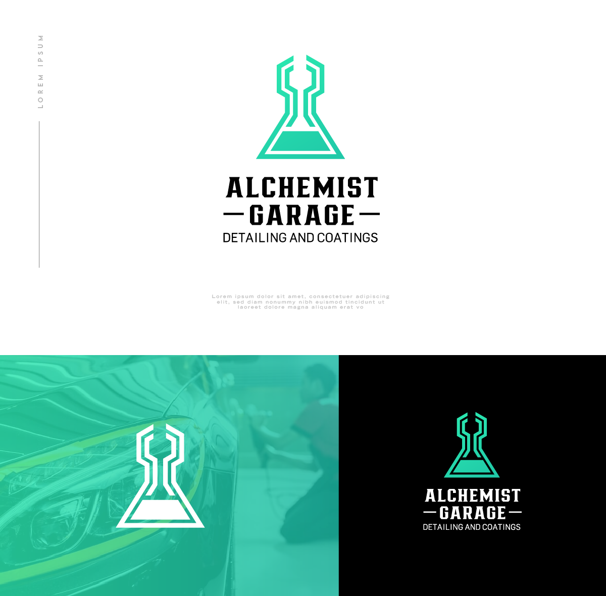 Logo Design by Ng V Duc for alchemist garage detailing | Design #26637935