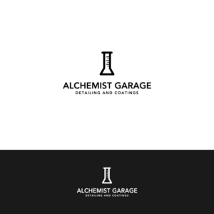 "Alchemist Garage"  "Detailing and Coatings" | Logo Design by Risallah