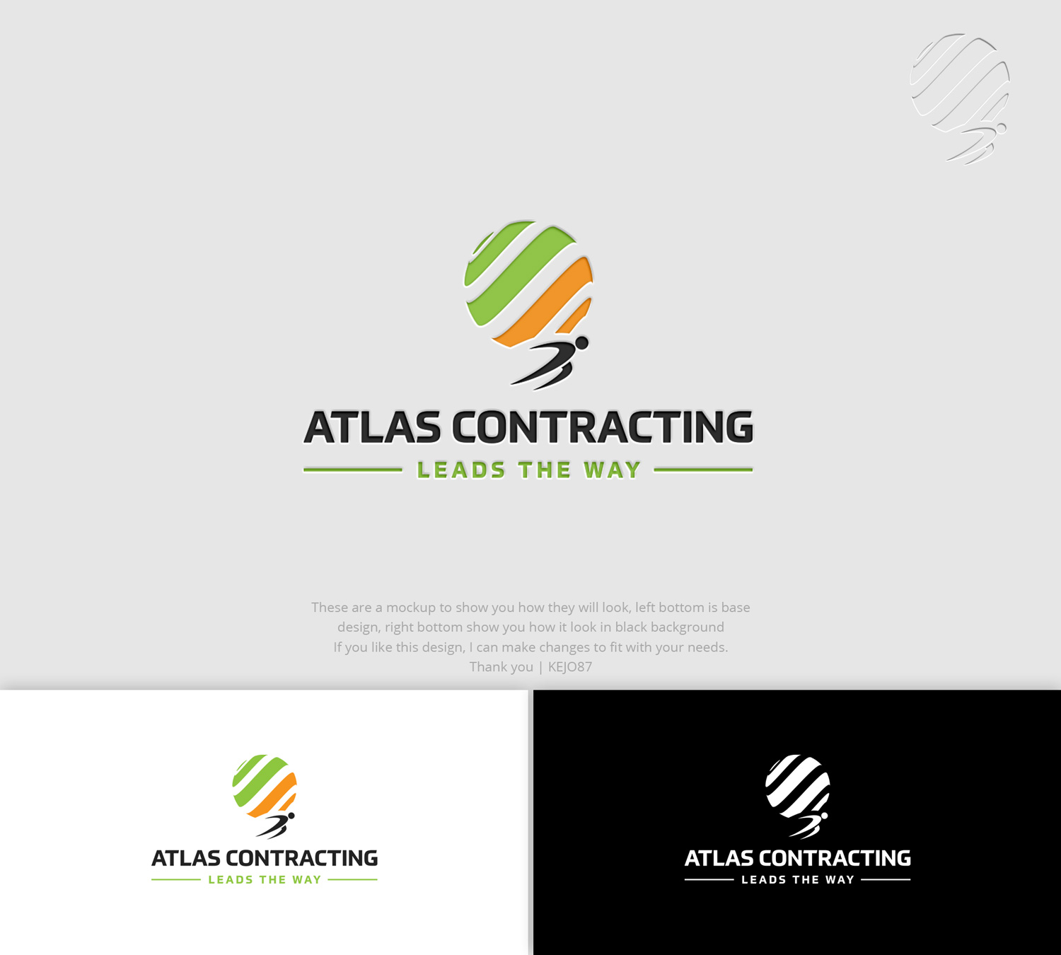 Logo Design by Kejo87 for Atlas Contracting & Environmental Solutions, Inc | Design #26606545