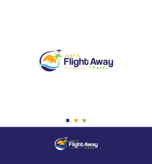 Just a Flight Away Travel | Logo Design by ecorokerz