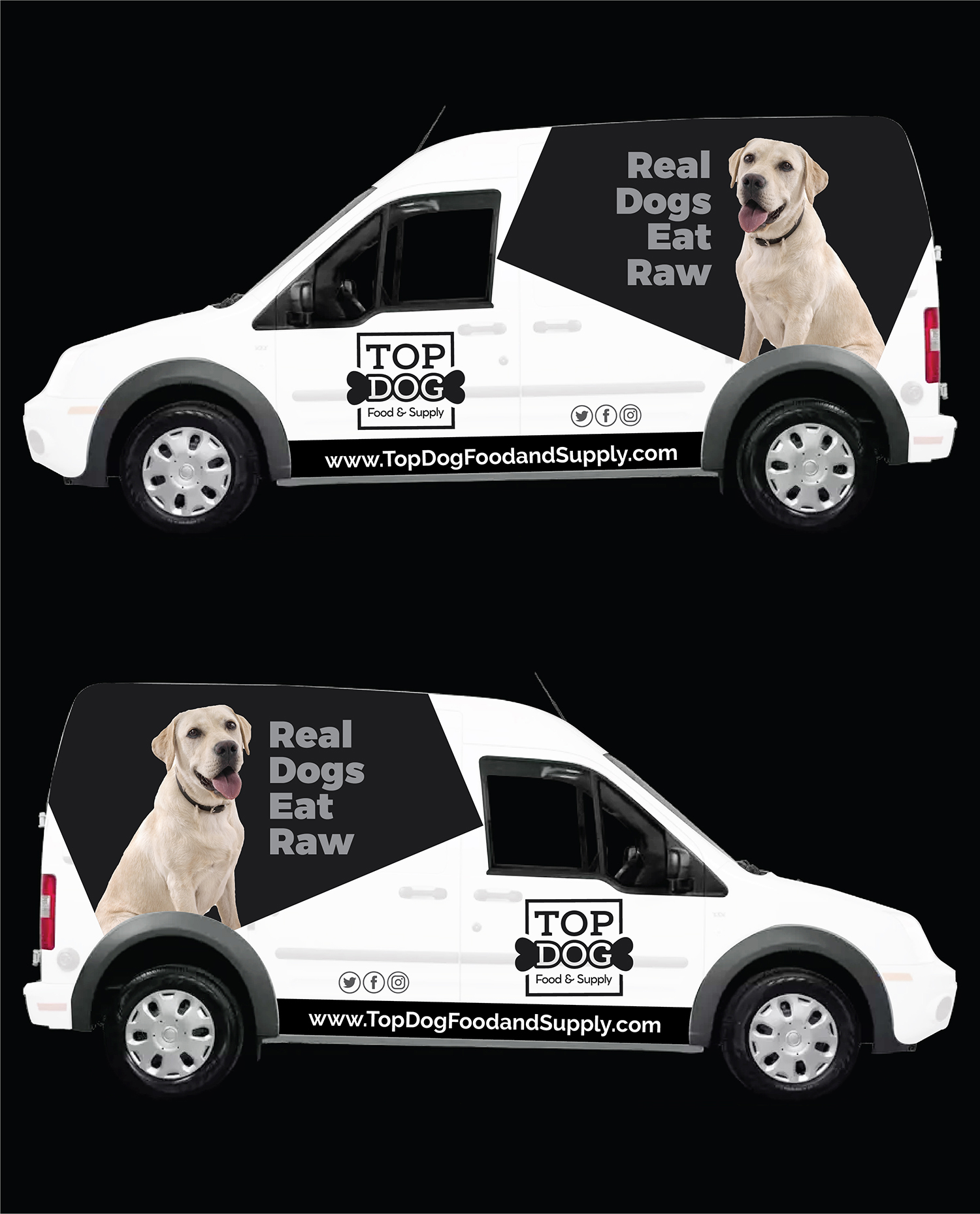 Car Wrap-Design von Deziners Zone für Top Dog Food and Supply, LLC | Design #26636146