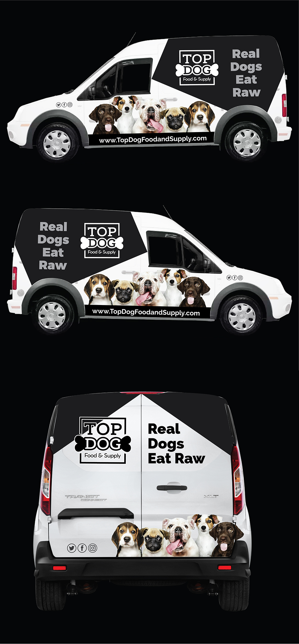 Car Wrap-Design von Deziners Zone für Top Dog Food and Supply, LLC | Design #26655695