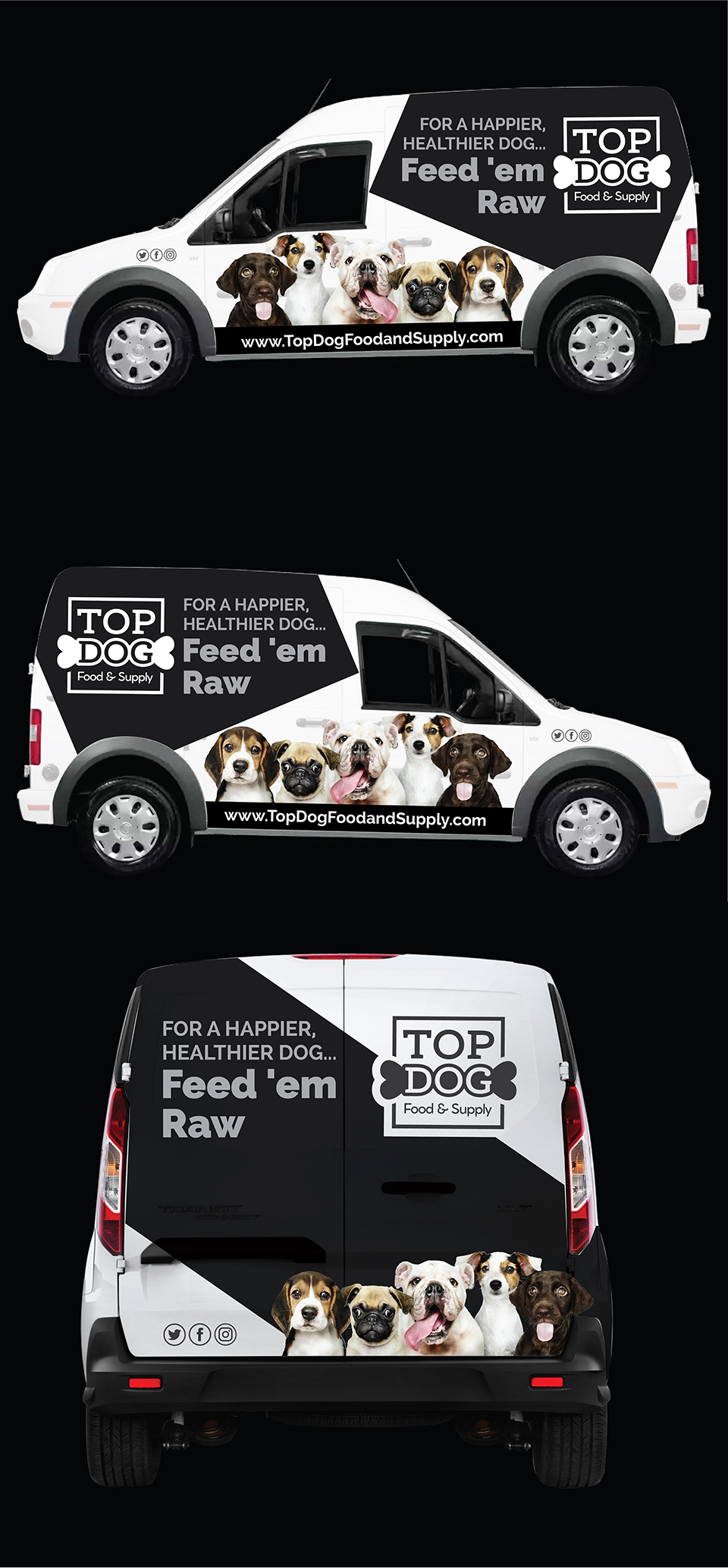 Car Wrap-Design von Deziners Zone für Top Dog Food and Supply, LLC | Design #26672161