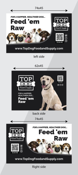 Car Wrap Design by Deziners Zone for Top Dog Food and Supply, LLC | Design: #26700527
