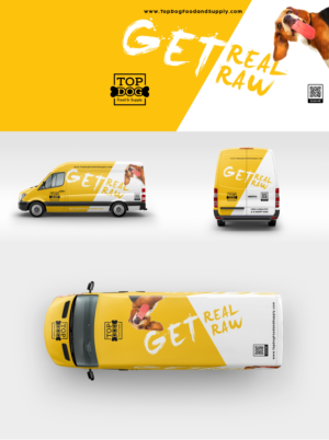 Car Wrap-Design von Wolfpencil Designs für Top Dog Food and Supply, LLC | Design: #26629927