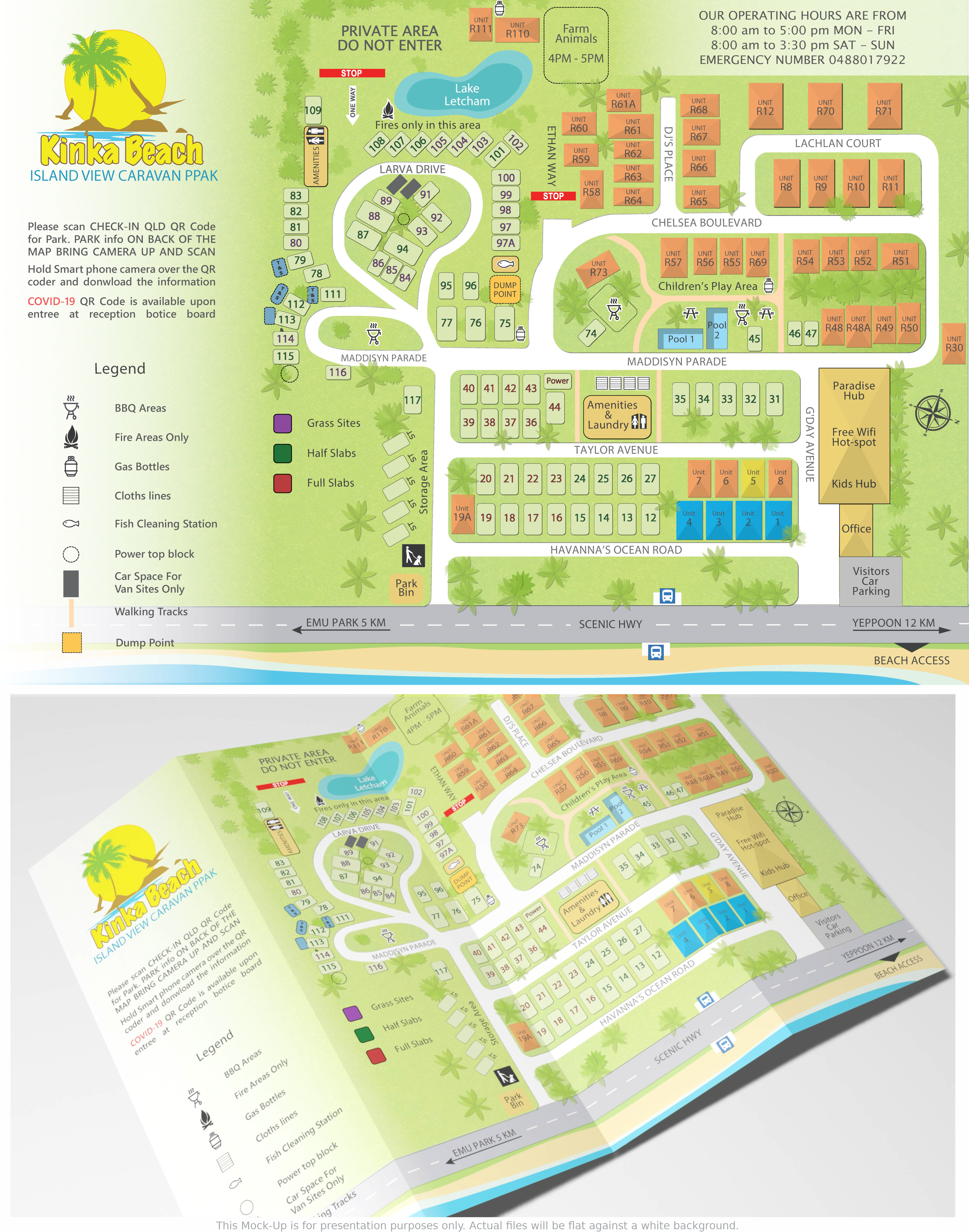 Graphic Design by J R for Island View Holiday Park Pty Ltd | Design #26631251