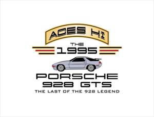 ACES HI - The 1995 Porsche 928 GTS - The last of the 928 legend | Logo Design by BNdesigner