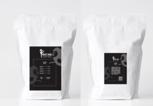 Label Design for White Foam Specialty Coffee Roasters | Aufkleber-Design von Maakey
