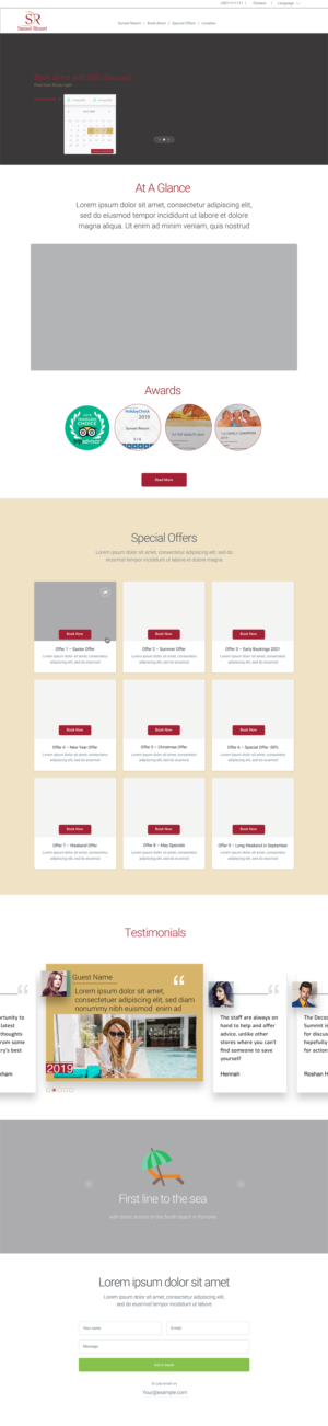 5-star Hotel Web Design Project | Web-Design von Amer Flehan