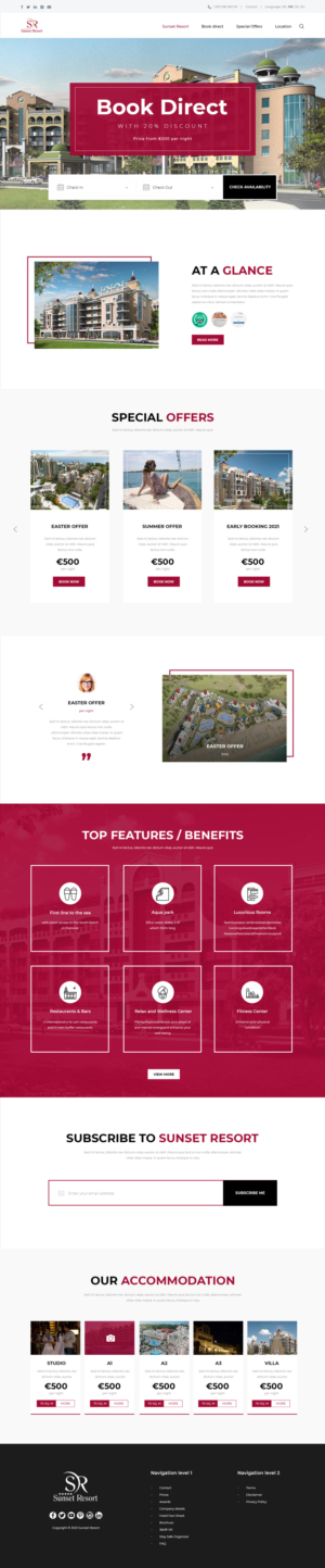 5-star Hotel Web Design Project | Web Design by ag622988