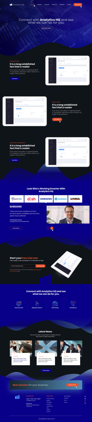 Data Analytics Platform Website Design | Web Design par Ved Web Services
