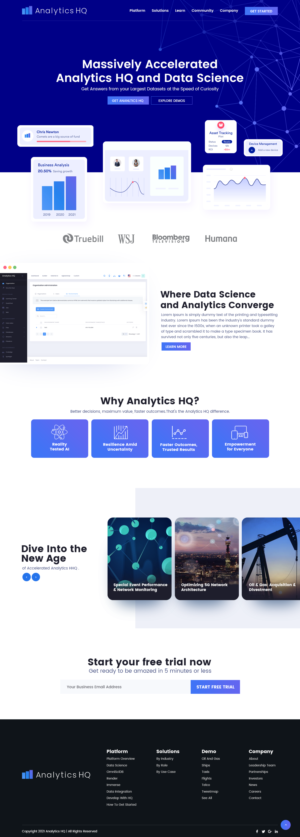 Data Analytics Platform Website Design | Web Design par nzdesigners