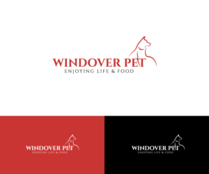 "dog & cat sketch" Windover Pet with tag line under logo "enjoying life & food" | Diseño de Logo por makerlogoz