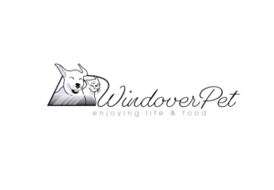 "dog & cat sketch" Windover Pet with tag line under logo "enjoying life & food" | Logo Design by Mosa Abo swelem
